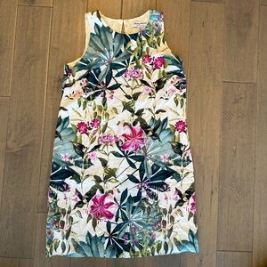 Tommy Bahama 100% silk tropical shift dress